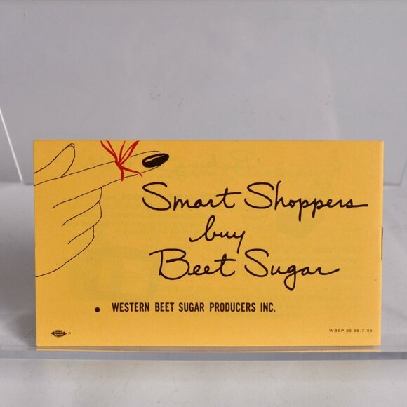 VTG 1956 THE WAY OF ALL COOKIES WESTERN BEET SUGAR PRODUCERS RECIPE BOOKLET MPLS - Picture 2 of 2